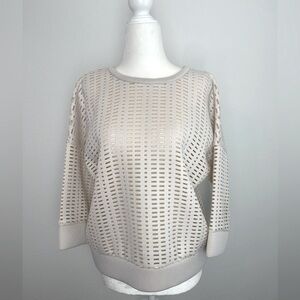 MILLY - Laser Cut Sweater - Size: Medium
